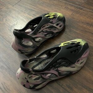 Yeezy Athletic Shoes in Black, Pink, and Yellow